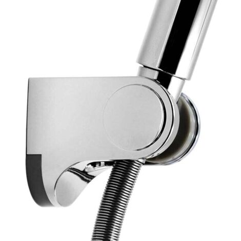 [NEVER USED] Universal adjustable fixed shower head holder, bathroom wall connection, ABS chrome HSZJ001