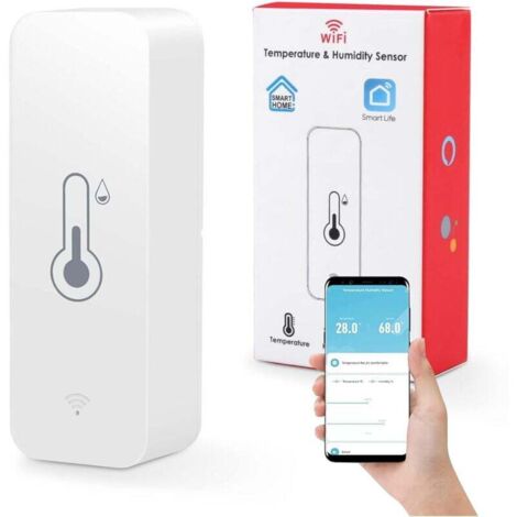 [NEVER USED] WiFi Hygrometer for Indoor and Outdoor Use, Hygrometer Thermometer with Tuya Smart Life App Control, Temperature Monitoring