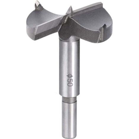 [NEVER USED] Wood drill bit, 50 mm carbide wood countersink, installation of spherical wooden doors, drawers, plywood, helps you quickly make clean, flat-bottomed holes in wood
