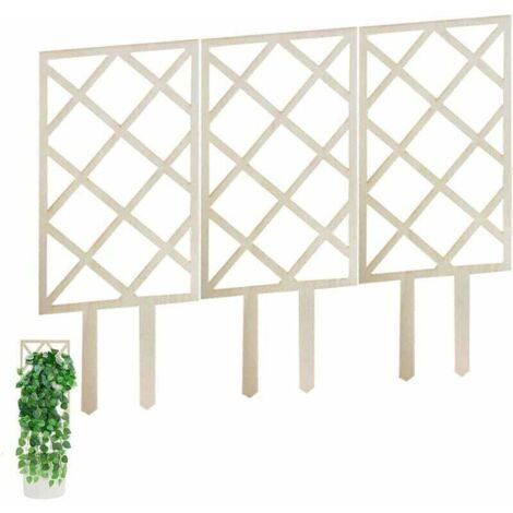 [NEVER USED] Wooden Garden Trellis, Plant Stakes Plant Support Trellis, Climbing Plant Trellis Outdoor Indoor (3Pack)