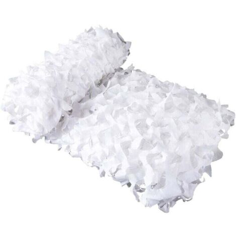 [NEVER USED] x 5 m rectangular sun sail, privacy screen made of white camouflage net