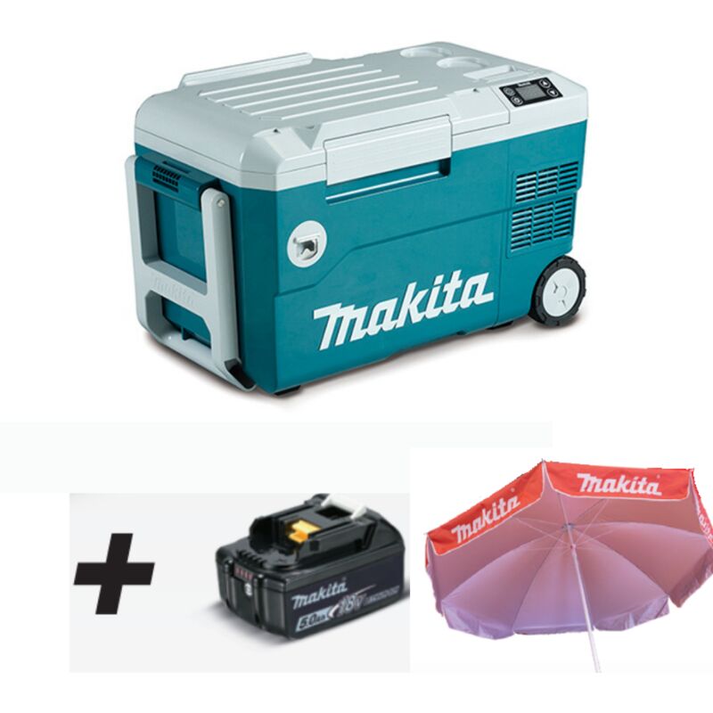 

Nevera a batería frío / calor 18V LXT 20 LDCW180Z MAKITA PRK00457 + Batería +Sombrilla