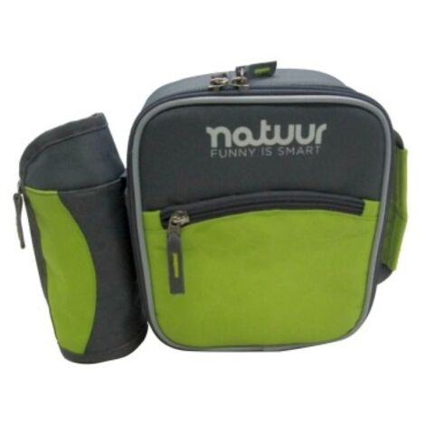 Nevera Camping  3Lt Flexible Verde/Gris Portatil Botellas