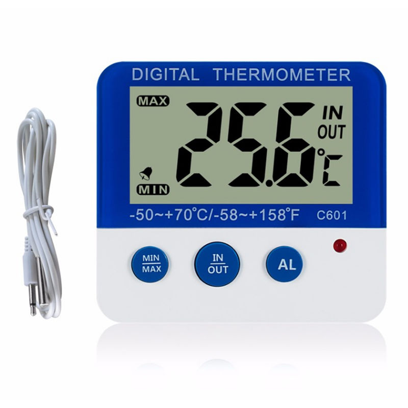 

Nevera Digital termometro con alarma y temperatura Max Min facil de leer pantalla digital LCD Frigorifico termometro del congelador