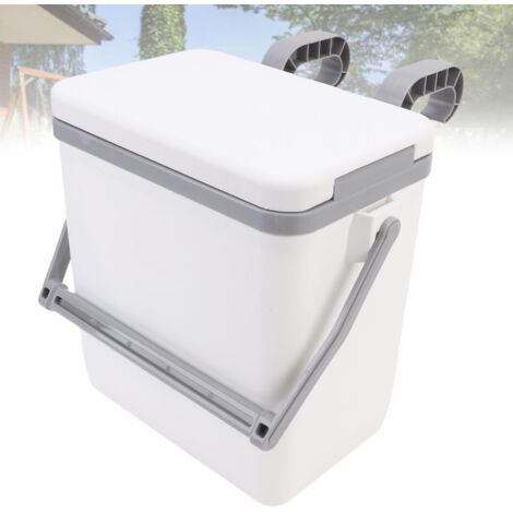 Nevera portátil de plástico grande, impermeable y aislada, ideal para acampar.