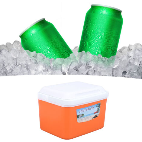 [Nevera portátil] Nevera naranja de 5 litros con gran capacidad de aislamiento para una óptima retención de la temperatura, ideal para viajes y acampadas.