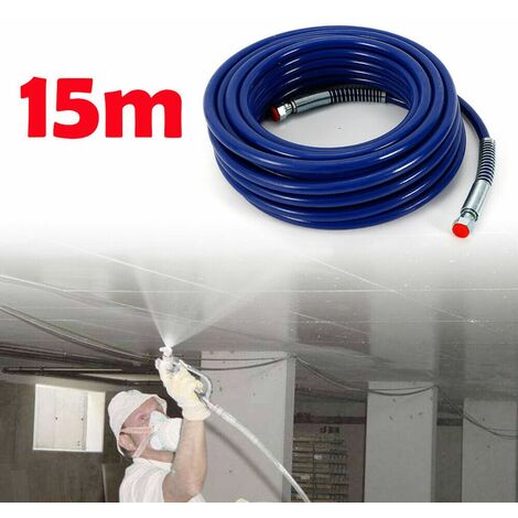 NEW 3300PSI 1/4'' Airless Paint Spray Gun High Pressure Hose for Airless Sprayers Set Hose Paint Hose 15m DHL