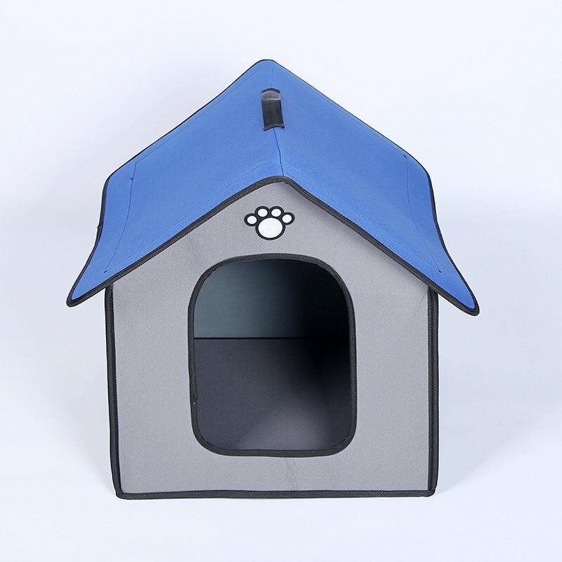 New antipluie exterieur et maison animaux en plein air chien impermeable chenil chat chenil pour animaux fabricants de fournitures, petit gris plein