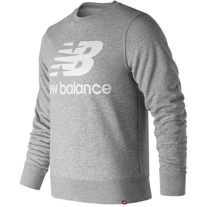 

Newbalance - New Balance Sudadera sin Capucha Hombre New Balance ST LOGO CREW MT91548 AG Gris XL