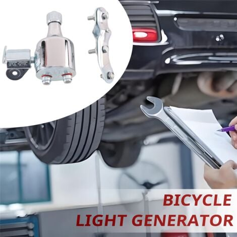 New Bicycle Light Generator 12V 6W Dynamo Motorized Friction Head Rear Kit