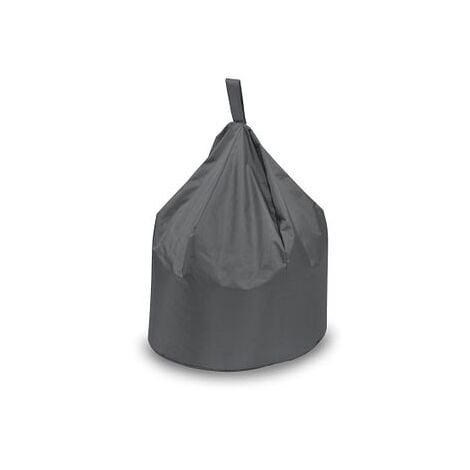 New Chino Bean Bag, Water and Weather Resistant, Suitable for Outdoor and Indoor Use with Foam Flakes Filling - Dark Grey