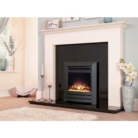 New Designer Celsi Fire - Hearth Mounted Electric Fire 16" Electriflame XD Camber Black