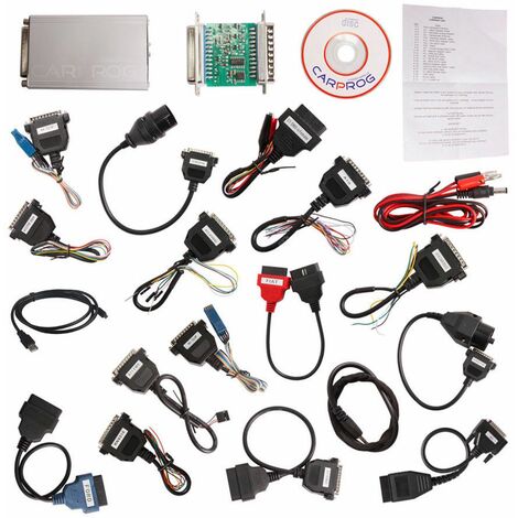 New Full Version Carprog V10.05 With 21 Full Adapters CAR PROG