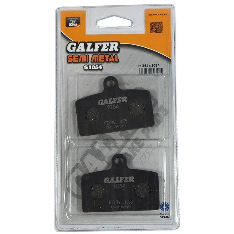 Image of Galfer - New Brake Pads FD341M Compatible with/Replacement for Aprilia rs 125 Tuono 2017- 2019, RS4 125 2011- 2017, RS4 125 Replica 2016-2017,