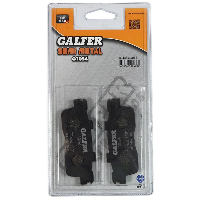 Image of Galfer - New Brake Pads FD438M Compatible with/Replacement for Kawasaki j 125 a 2016-2017, j 125 se 2016-2017, j 300 a 2014- 2015, j 300 b 2014-2017,