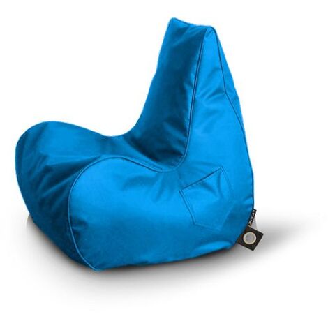 New Gamer Chair, Designer Recliner Gaming Bean Bag, Indoor & Outdoor Beanbag Chair (Water Resistant) with Foam Flakes Filling - Aqua