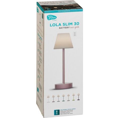 New Garden Lola Slim 30 Akku Tischleuchte Rose Gold