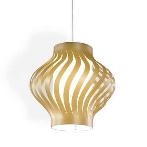 New Gold Suspension aus weißem Kunststoff Cm. 40 x 39 Std
