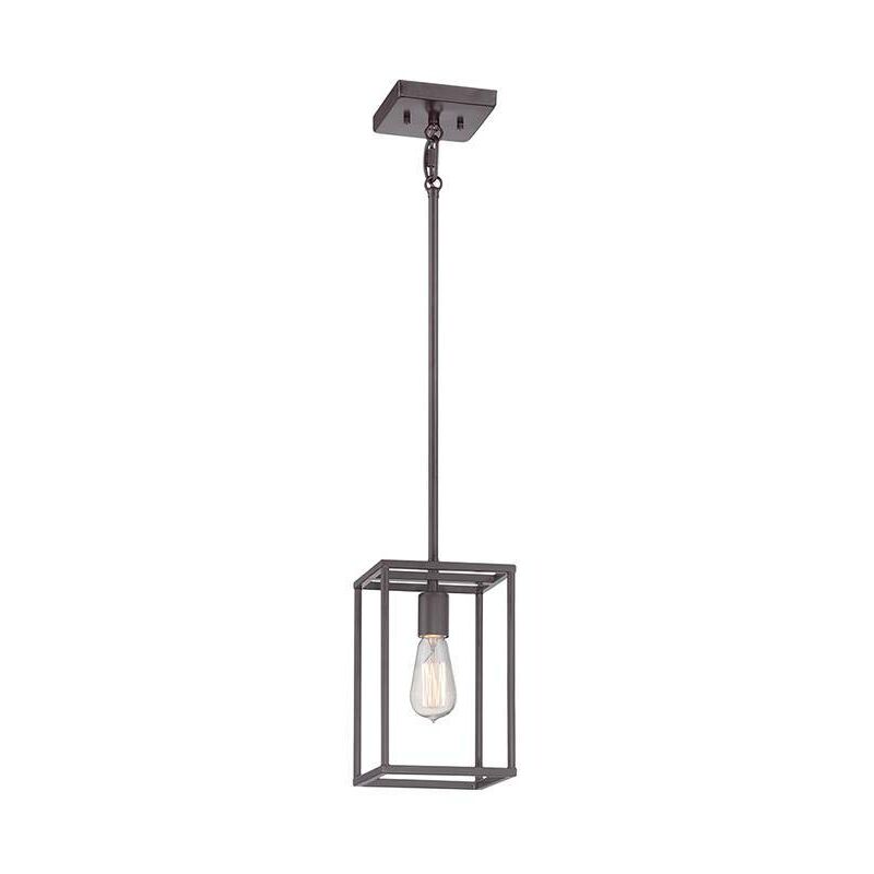 Elstead Lighting - Elstead New Harbor - 1 Light Ceiling Mini Pendant Western Bronze, E27