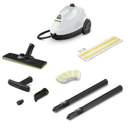NEW KARCHER SC 2 Easy Fix - Nettoyeur Vapeur - Pression Vapeur 3,2 bar - Puissance 1500 W - Set de Nettoyage de Sol EasyFix &…
