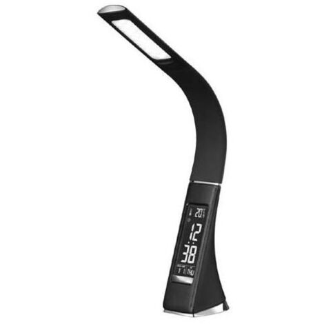 New Majestic LL-407 Lampada da Tavolo LED Nero Multifunzione con Braccio Flessibile