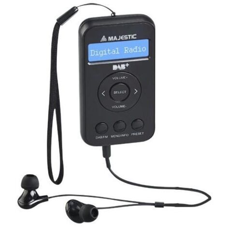 New Majestic RT-196 DAB Personnel Numérique Noir