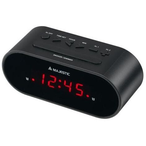 New Majestic SVE-235 Réveil numérique Noir