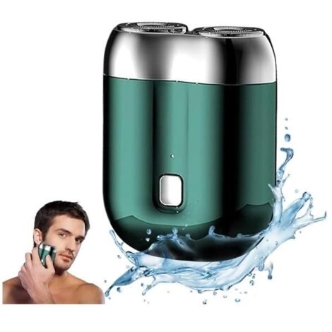 New Model Mini Dual-Head Electric Shaver,Washable Double Head Razor, Upgrade Pocket Shaver, USB Electric Mini Portable,