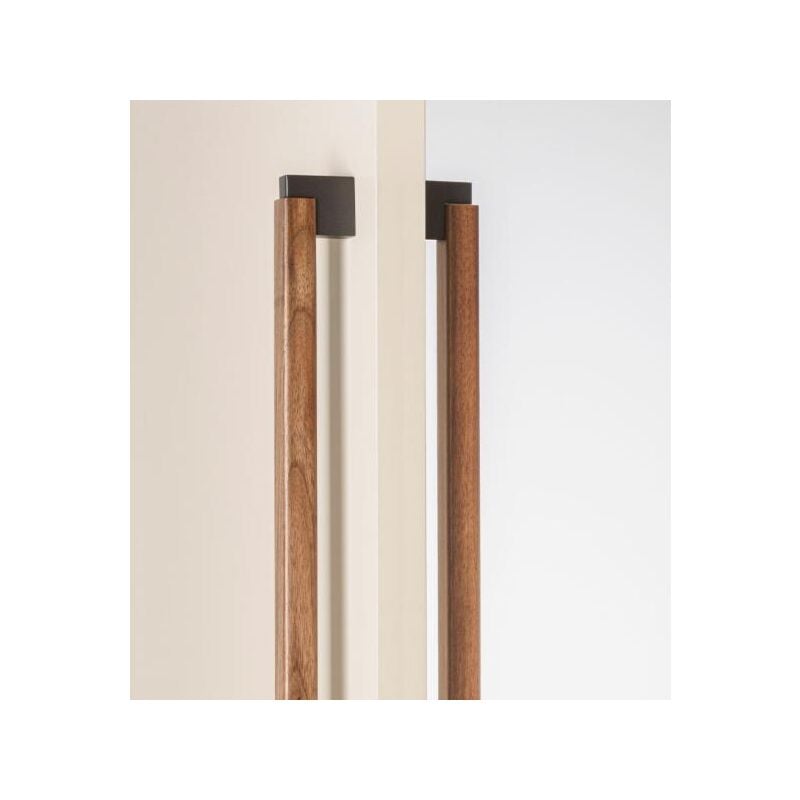 Poignée duo big pour portes - talla l 536 c 480 mm / chêne laqué noir ( doble face )