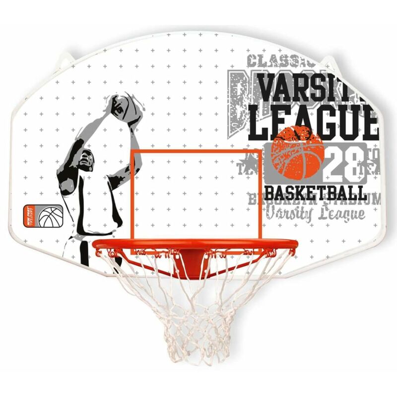 New Port - Panneau de basket avec panier Fibre de verre 16NY-WGO-Uni Blanc