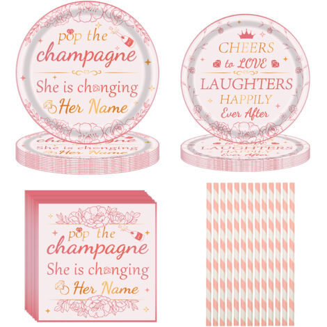 New rose gold single lady theme party disposable paper towels holiday party decorations set bachelor party.