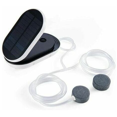 New solar-powered oxygenation system for outdoor fishing. It can also be used to aerate garden ponds, indoor aquariums, and hydroponic plants