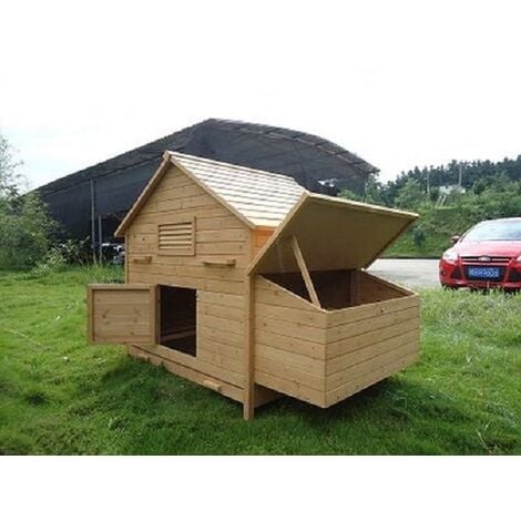 (New with tray) Clopton 6 to 12 Hen Chicken Coop - L174 x W110 x H137 cm