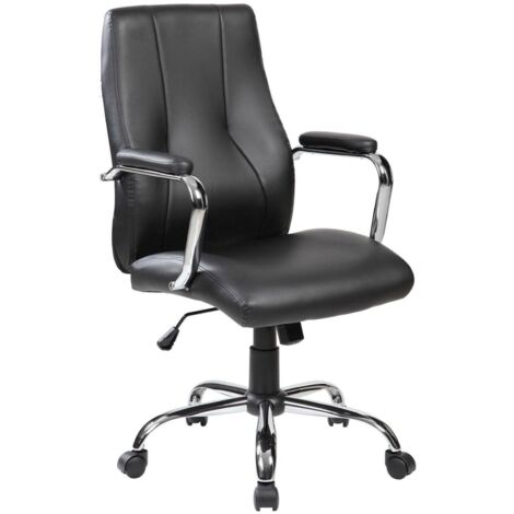New york fauteuil de direction avec accoudoirs - noir