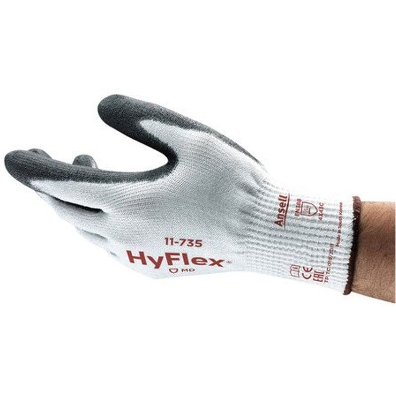 11-735 Size 8, 0 Mechanical Protection Gloves - Black - Ansell