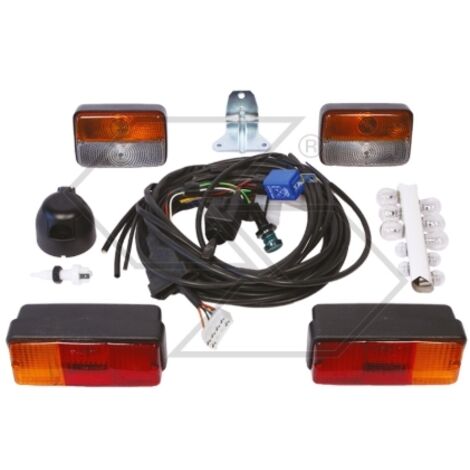 Newgarden – Clignotants rétroviseur universels pour tracteur – Feux avant et arrière avec supports – Câblage complet 7 broches – Technologie LED