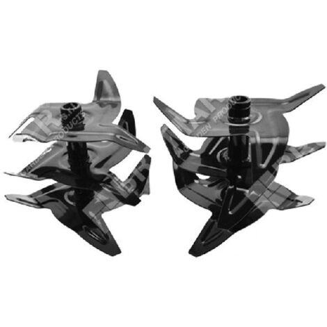 Newgarden – Couteau droit et gauche pour motobineuses – Compatible NOVATEC – Diamètre de lame 220mm – SKU 47738