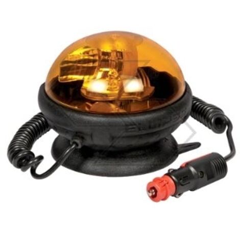 NEWGARDENSTORE gyrophare ellipse 12V base magnétique pour tracteur agricole A28441