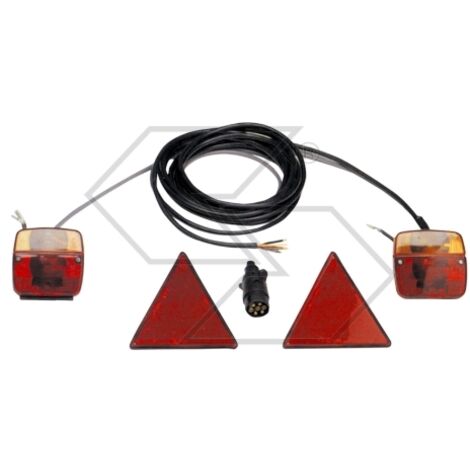 NEWGARDENSTORE kit universel d'éclairage et de clignotants pour remorque