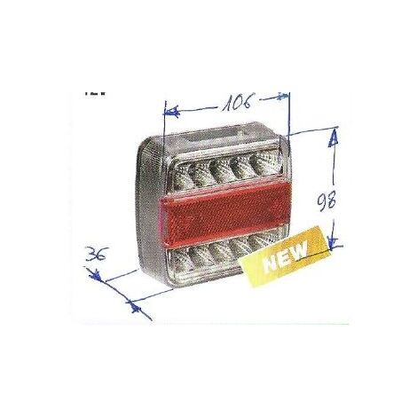 NEWGARDENSTORE Luz trasera LED 12V para tractor agrícola