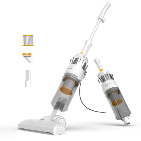 Newlux - Aspirapolvere con Filo 2in1 V900, verticale e manuale, 800 W, 2L, 16,5 Kpa, Triple Sist. Filtraggio (F.HEPA) e Tecnologia Ciclonica  5 m di azione  Efficienza energetica A (Bianco)
