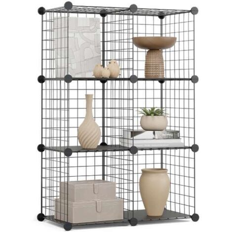 Newlux Estantería Modular  Titan C6 Metálica 6 Cubos (64,5x94,5x31,5cm)