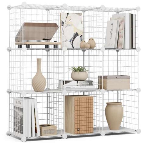 Newlux Estantería Modular  Titan C9 Metálica 9 Cubos (94,5x94,5x31,5cm)