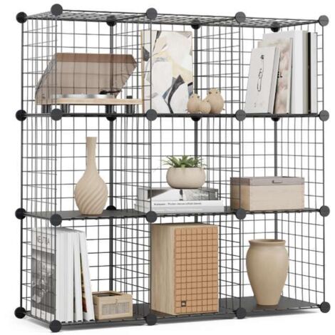 Newlux Estantería Modular  Titan C9 Metálica 9 Cubos (94,5x94,5x31,5cm)