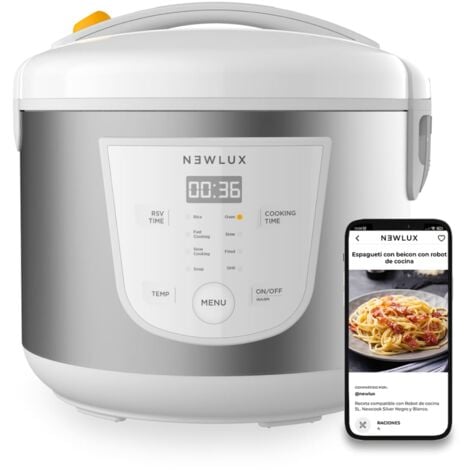 Newlux Robot de Cocina Blanco SmartChef V50 5L Programable