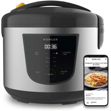 Newlux Robot de Cocina Negra SmartChef V50 5L Programable
