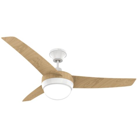 Newlux Ventilador de Techo Marrón W420 Smart con 3 Aspas (Ø106cm), F. Inverter, Programable 4h y 3 Vel. Motor de Cobre 60W y Área de cobertura 35m2