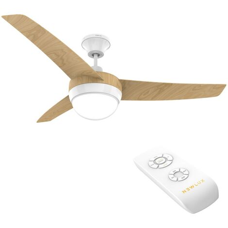 Newlux - Ventilateur de plafond avec lumière et télécommande W420