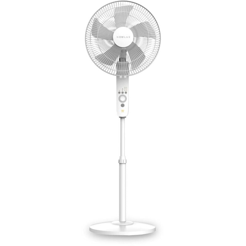 Newlux - Ventilateur sur pied avec télécommande W550 Smart Blanc