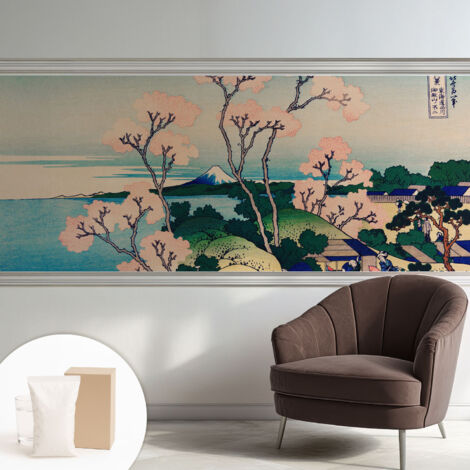 Newroom Tapete Dekorative Vliestapete mit Kleber Modern für Wohnzimmer Schlafzimmer  Blühende Kirschbäume 250x104 cm